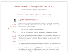 Tablet Screenshot of heinecke.com